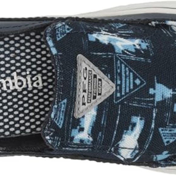 Columbia Boys Bahama PFG Boat Shoe, Collegiate Navy/White, 4 Big Kid US unisex - Picture 3 of 7